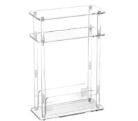 Wholesale custom acrylic 3 tiers narrow side table AT-1156 Wholesale custom acrylic 3 tiers narrow side table