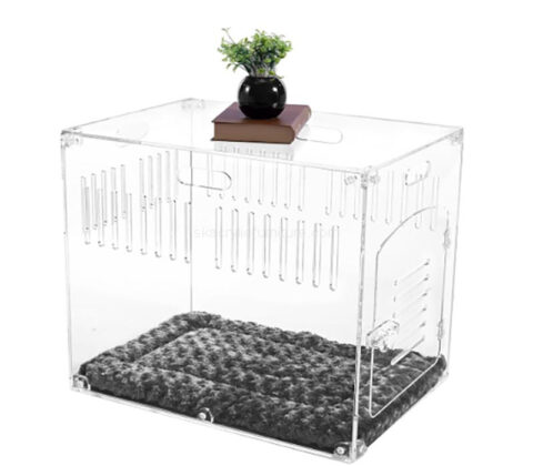 Custom acrylic indoor dog kennel