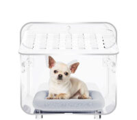 Custom acrylic indoor dog crate