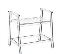 Custom acrylic shower chair with arms AC-176 Custom acrylic shower chair with arms