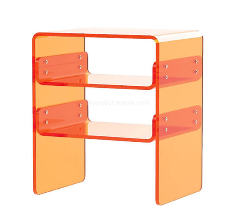 Custom acrylic 3-tier bedside table