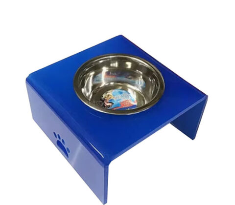 Custom acrylic eco-friendly dog food riser stand