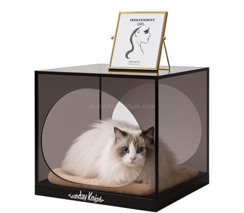 Custom acrylic cat house