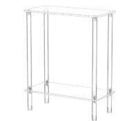 Custom acrylic narrow side table for small spaces AT-1225 Custom acrylic narrow side table for small spaces