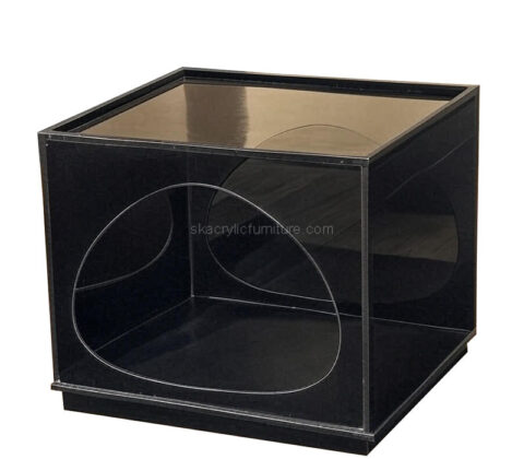 Custom acrylic end table cat bed