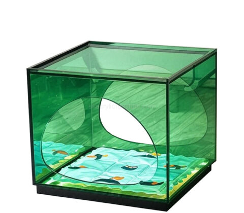 Custom acrylic cat bed bedside table