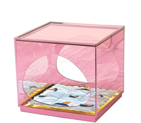 Custom acrylic small dog bed bedside table