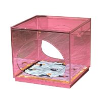 Custom acrylic cat pet bed bedside table AB-218 Custom acrylic cat pet bed bedside table