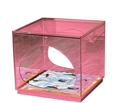 Custom acrylic cat pet bed bedside table