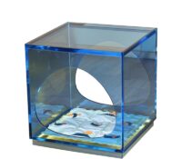 Custom acrylic indoor cat pet bed side table AB-219 Custom acrylic indoor cat pet bed side table