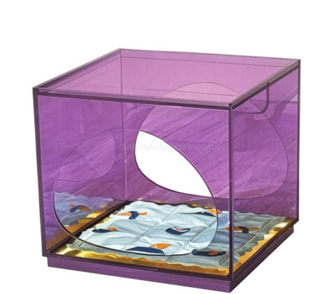 Custom acrylic indoor cat dog pet bed end table