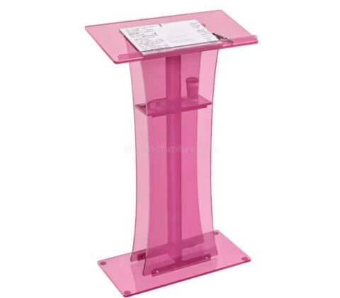 Custom acrylic conferences lectern with reading platform