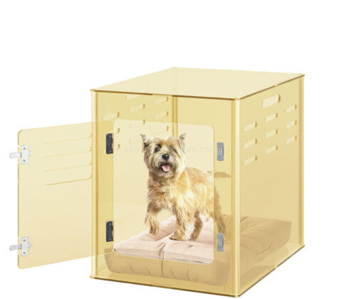 Custom acrylic indoor lockable dog house