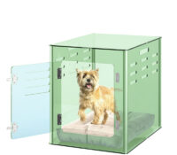 Custom acrylic indoor lockable pets house AB-233 Custom acrylic indoor lockable pets house
