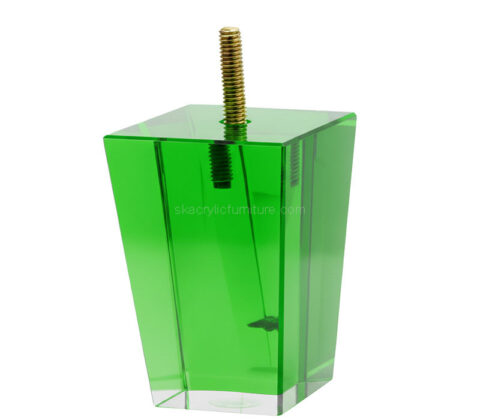 Custom acrylic desk furniture feet