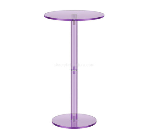 Custom acrylic balcony round cocktail table