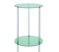 Custom acrylic 2 tier round multifuntional table AT-1244 Custom acrylic 2 tier round multifuntional table