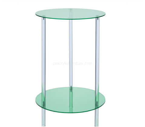 Custom acrylic 2 tier round multifuntional table