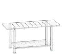 Custom acrylic shower bench for inside shower