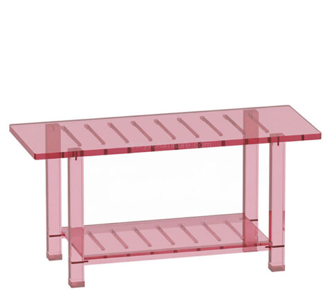 Custom acrylic bathroom shower stool with storage