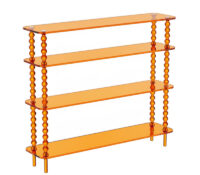 Custom acrylic 4 tiers narrow console table