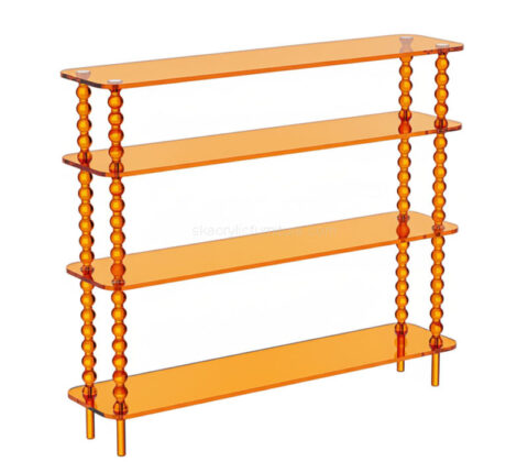 Custom acrylic 4 tiers narrow console table