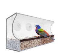 Custom acrylic outside bird feeder AB-239 Custom acrylic outside bird feeder