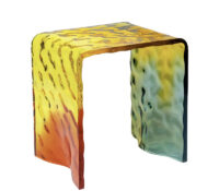 Custom colorful ripple acrylic stool AC-227 Custom colorful ripple acrylic stool