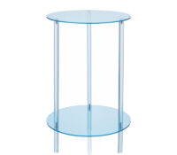 Custom acrylic 2 tiers round coffee table AT-1256 Custom acrylic 2 tiers round coffee table