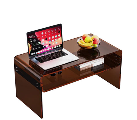 Custom acrylic living room table with storage