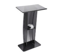 Custom acrylic podium stand with wide reading surface AP-1364 Custom acrylic podium stand with wide reading surface