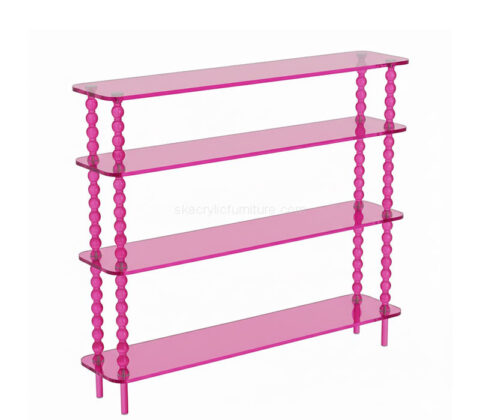 Custom acrylic 4 tiers long entryway console table