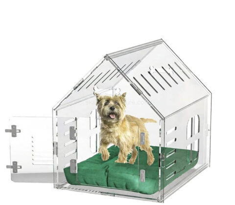 Custom acrylic lockable indoor small dog house