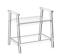 Custom acrylic shower chair with arms for seniors elderly AC-243 Custom acrylic shower chair with arms for seniors elderly