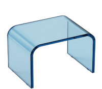 Custom acrylic waterfall foot rest stool AC-246 Custom acrylic waterfall foot rest stool