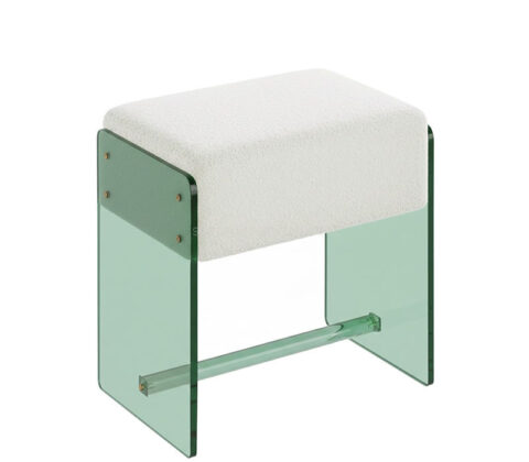 Custom acrylic makeup stool chair