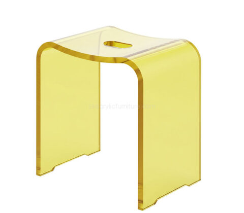 Custom acrylic inside modern shower stool