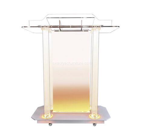 Custom acrylic LED church pulpit