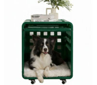 Custom acrylic inside dog bed with wheels AB-262 Custom acrylic inside dog bed with wheels