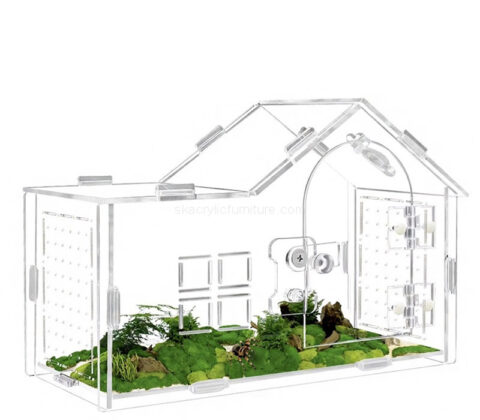 Custom acrylic jumping spider enclosure house