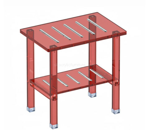Custom acrylic bathroom shower bench with storage