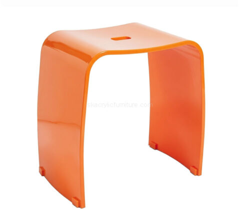 Custom plexiglass bathroom shower stool