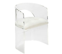 Custom acrylic semicircle bar chair AC-254 Custom acrylic semicircle bar chair