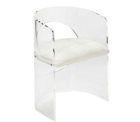 Custom acrylic semicircle bar chair