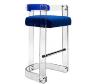 Custom acrylic semicircle hotel high chair AC-256 Custom acrylic semicircle hotel high chair