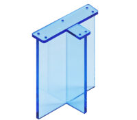 Custom acrylic T shaped table feet AL-178 Custom acrylic T shaped table feet