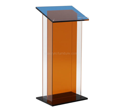 Custom acrylic corporate events podium stand