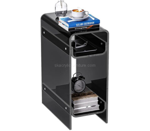 Custom acrylic narrow bedside table