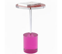 Custom acrylic minimalist round side table AT-1280 Custom acrylic minimalist round side table