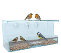 Custom acrylic wall bird feeder AB-271 Custom acrylic wall bird feeder